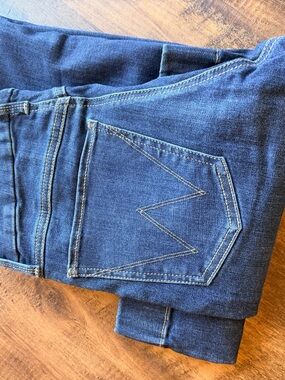 Wrangler Indigo Blue Flare Jeans with Contrast Stitching